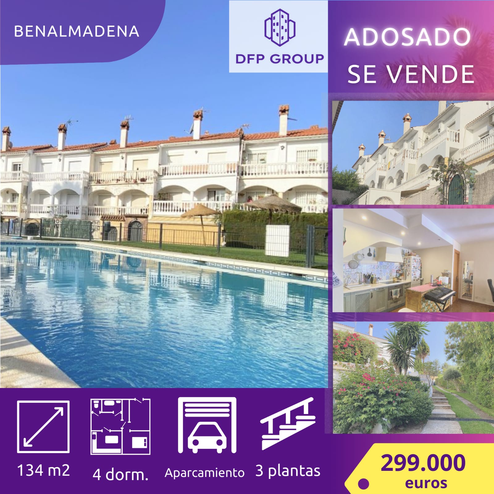 Adosado en el corazon de Benadmadena: 299.000 €